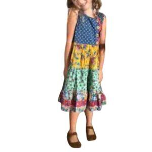Matilda Jane Wild Heart Sleeveless Boho Floral Fall Dress Size 2 Toddler Girls